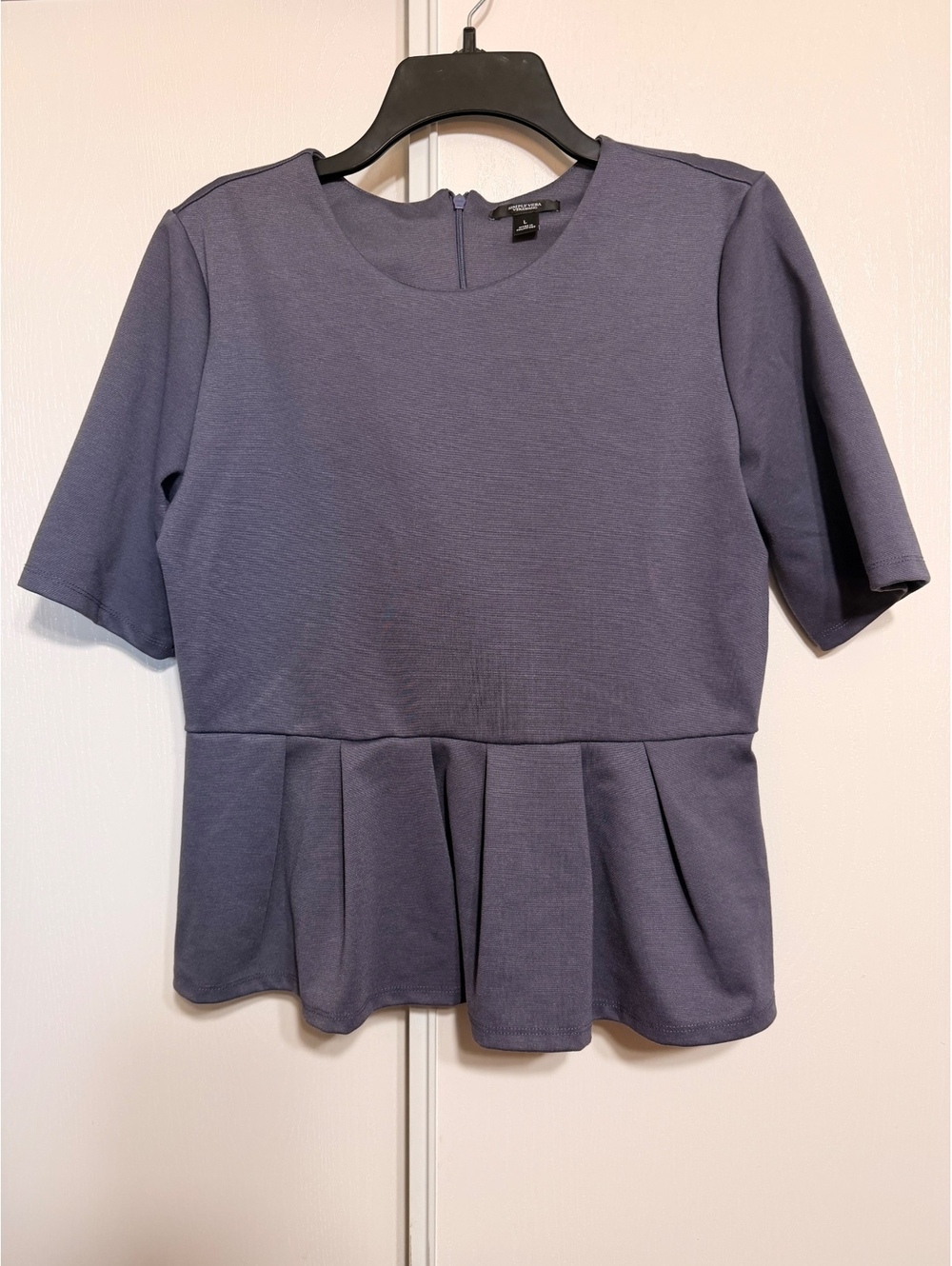 Simply Vera Vera Wang Women's Peplum Top Size L